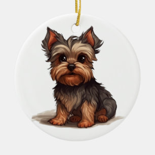 YORKIE -993- KERAMIK ORNAMENT
