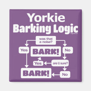 Yorkie Abstreifenlogik Magnet