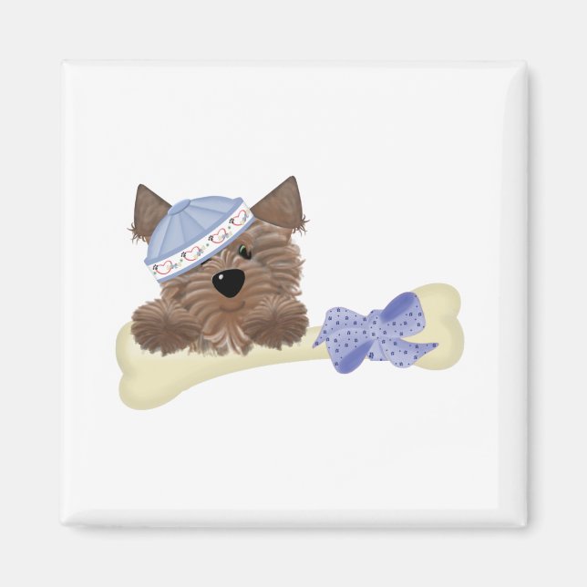 Yorkie BabyPuppy Magnet (Vorne)
