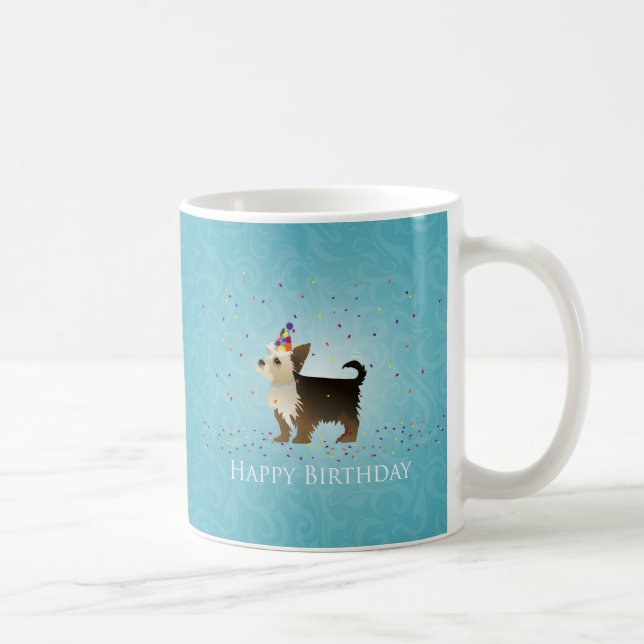 Yorkie Birthday Design Tasse (Rechts)