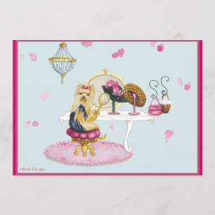 Yorkie Boudoir Einladungen