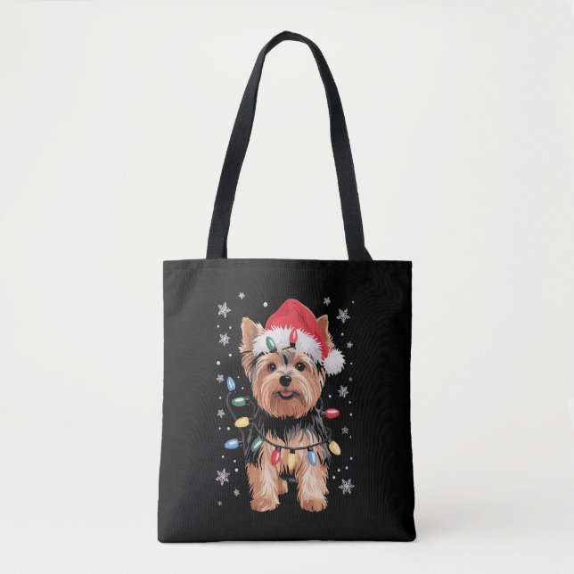 Yorkie Christmas Dog Long Xmas Geschenk (Vorderseite)