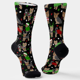 Yorkie Christmas Yorkshire Terrier Dog Socken