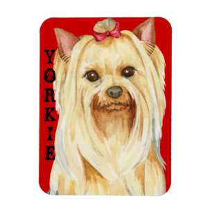Yorkie Color Block Magnet
