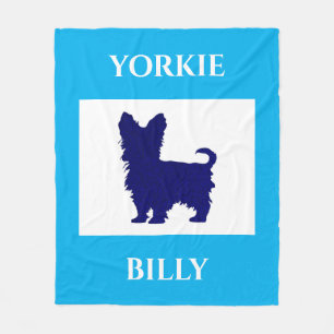 Yorkie Decke. Personalisierter Hund- oder Kinderna Fleecedecke