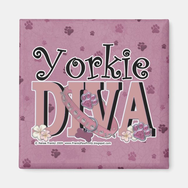 Yorkie DIVA Magnet (Vorne)