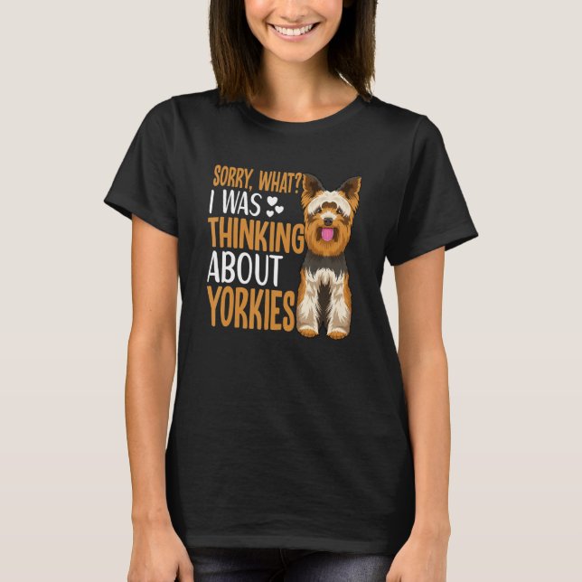 Yorkie Dog Apparel For Yorkshire Terrier Owner T-Shirt (Vorderseite)