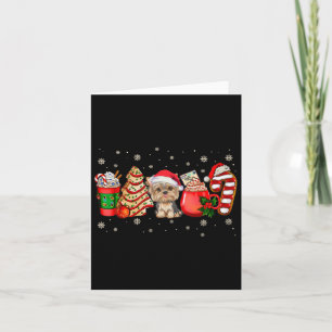 Yorkie Dog Christmas Pajamas Kaffee Latte Tasse Xm Karte