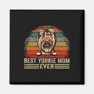 Yorkie Dog Mama Lover Fun Vintag Best Yorkie Mama  Magnet