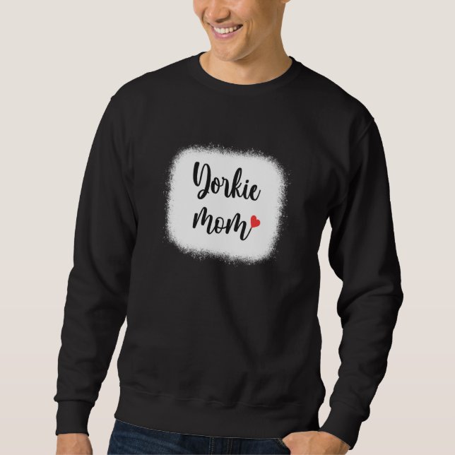 Yorkie Dog Mom Womens Yorkshire Terrier Sweatshirt (Vorderseite)