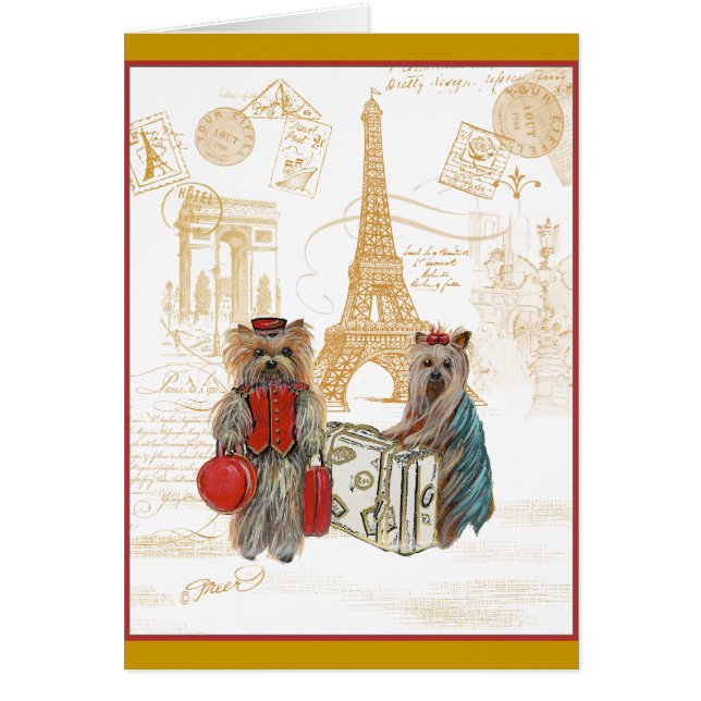 Yorkie Eiffel Tower Paris (Vorne)