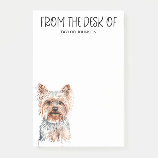 Yorkie-Fan Post-it Klebezettel (Vorderseite)
