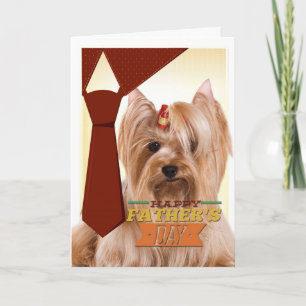 Yorkie Father's Day Card Karte