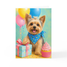 Yorkie Geburtstag Süßer Yorkshire Terrier Geburtst