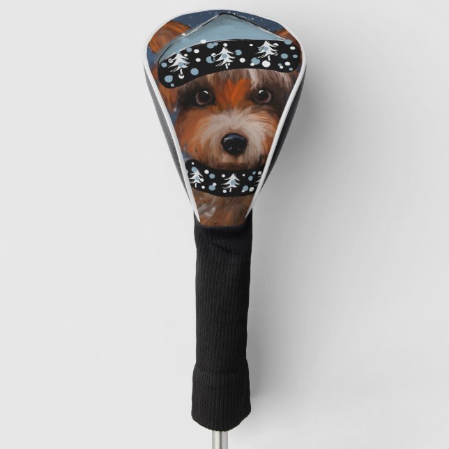 Yorkie Golf Headcover (Vorderseite)