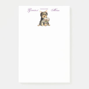 Yorkie Herz-Mama Post-it Klebezettel