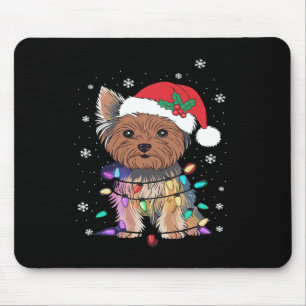 Yorkie Hogs TreChristmas Sweater Xmas Tier Tier Ti Mousepad
