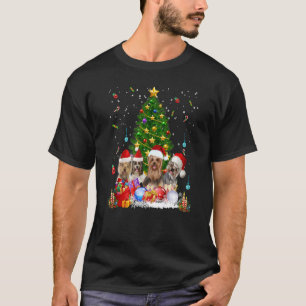 Yorkie Hogs TreChristmas Sweater Xmas Tier Tier Ti T-Shirt