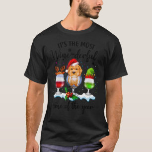 Yorkie Hogs Wine Es ist die trostloseste Zeit T-Shirt