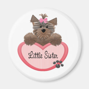 Yorkie kleine Schwester Magnet