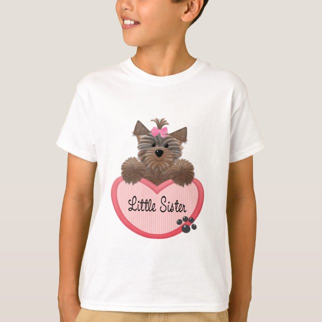 Yorkie kleine Schwester T-Shirt (Vorderseite)