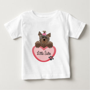 Yorkie Little Sister Baby T-shirt