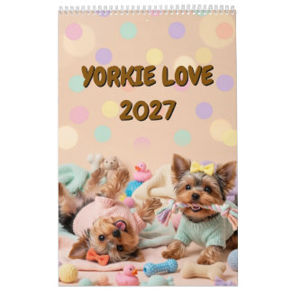 Yorkie Love 2027 Kalender