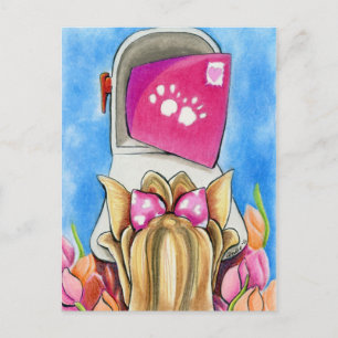 Yorkie Love Letter Postkarte