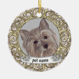 Yorkie Love Memory-Ornament Keramik Ornament