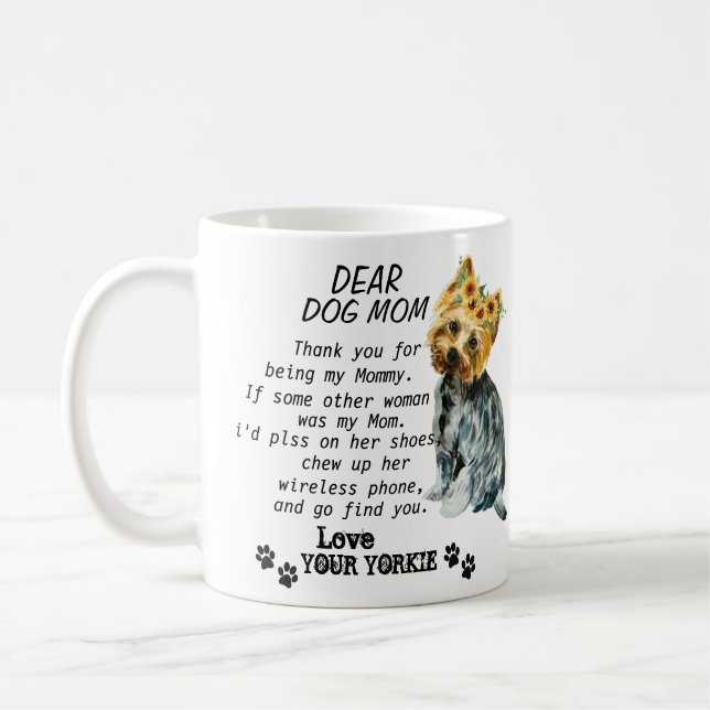 Yorkie Mama Best Quote Kaffeetasse (Links)