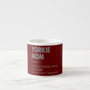 Yorkie Mama Definition Funny Vintage Geschenkidee Espressotasse