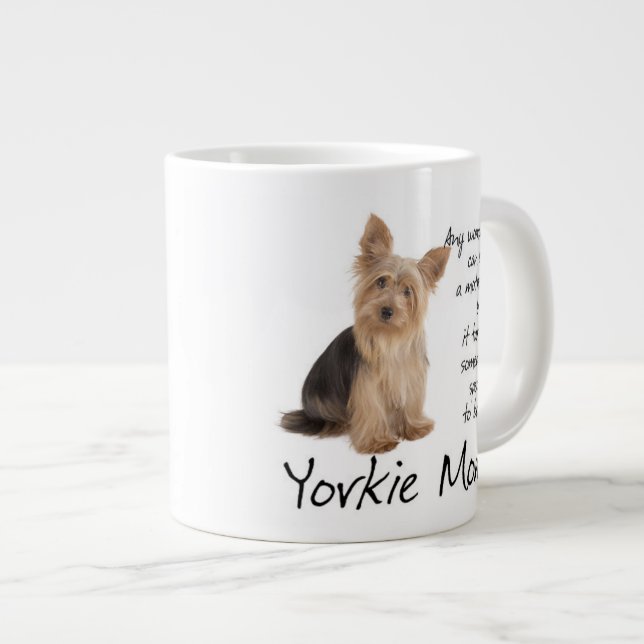 Yorkie Mama Jumbo Tasse (Vorderseite Rechts)