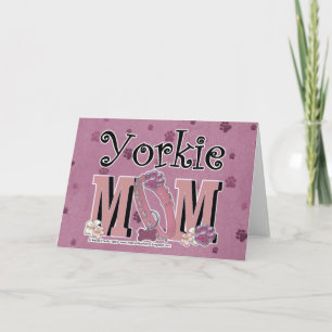 Yorkie MAMA Karte