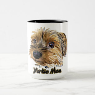 Yorkie Mama Niedlich Yorkshire Terrier Yorkie Gesi Tasse