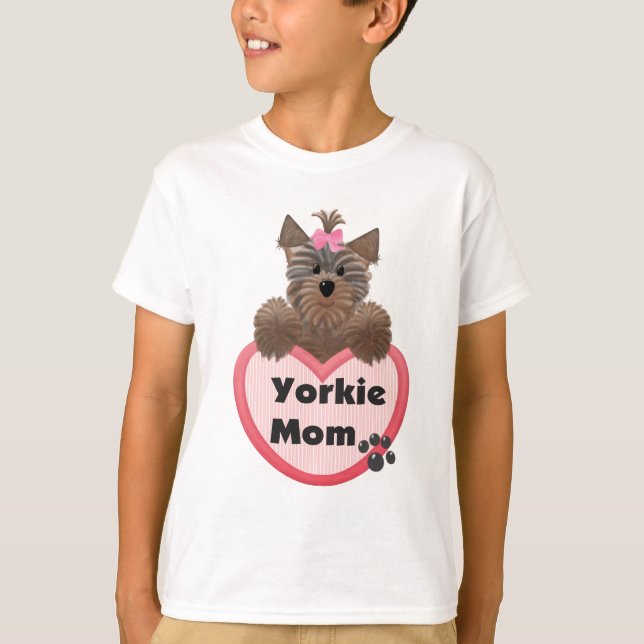 Yorkie Mama T-Shirt (Vorderseite)