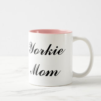 Yorkie Mama-Tasse Zweifarbige Tasse