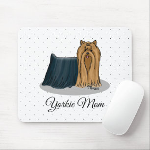 Yorkie Mama (Yorkshire Terrier Mama) Niedliche Hun Mousepad
