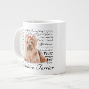 Yorkie Merkmal-Tasse Jumbo-Tasse