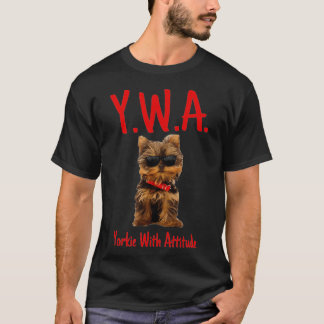 Yorkie mit Attitude cool, lustig, niedlich, Hund, T-Shirt