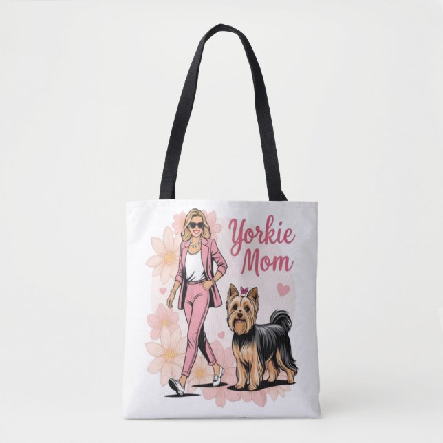 Yorkie Mom Tote Bag (Vorderseite)