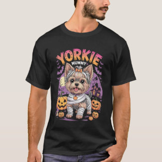Yorkie Mummy Halloween Costume Dog Owner Yorkshire T-Shirt