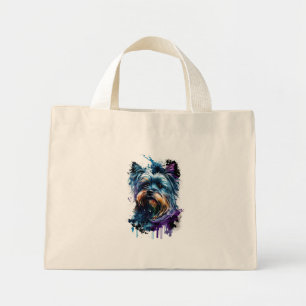 Yorkie, muy niedlich mini stoffbeutel