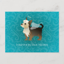 Yorkie - Pet Memorial - Angel Dog Postkarte