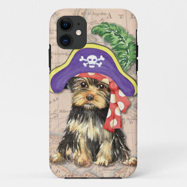 Yorkie Pirat Case-Mate iPhone Hülle (Rückseite)