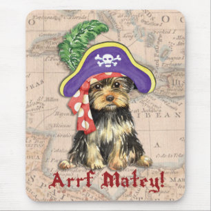 Yorkie Pirate Mousepad