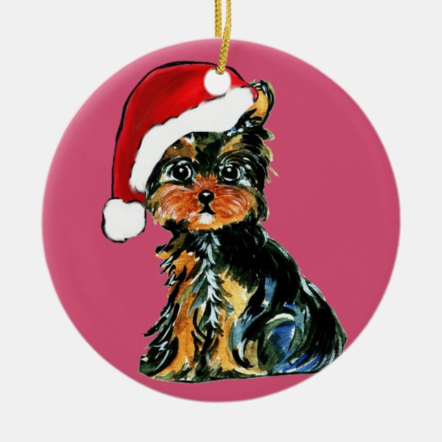 YORKIE POLO KERAMIKORNAMENT (Vorne)