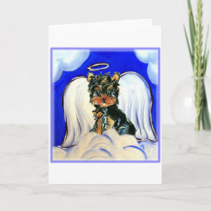 Yorkie Poo Angel Karte