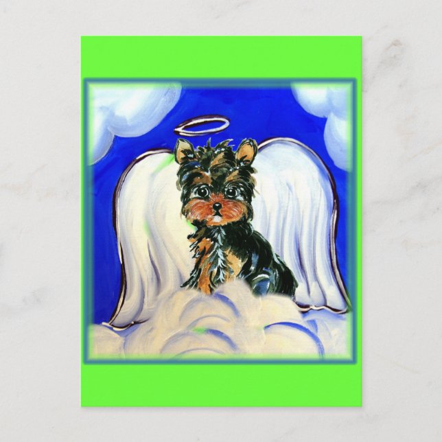 Yorkie Poo Angel Postkarte (Vorderseite)