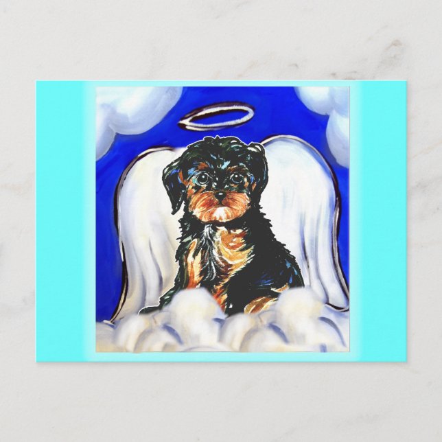 Yorkie Poo Angel Postkarte (Vorderseite)