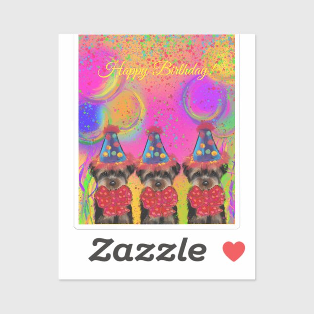 Yorkie Poo Aufkleber (Blatt)